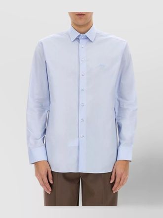 Etro pegasus logo shirt button-down collar