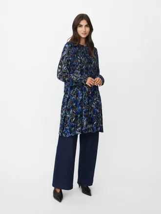 Masai Galamian V-Neck Long Sleeve Long Tunic in Surf The Web at Nordstrom, Size X-Small