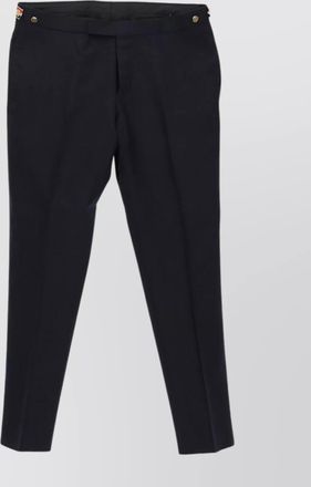 Thom Browne cropped 120s trousers with pockets and belt loops