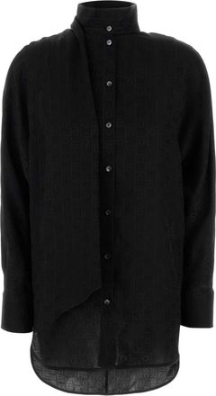 Ferragamo Womens Black Silk Shirt - Size EU 34 (Womens)