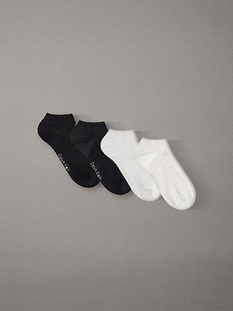 Calvin Klein 4 Pack Soft Cotton Rolltop Trainer Socks