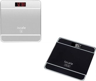 Trade Shop Trade Shop - Bilancia Pesapersone Quadrata Vetro Bagno Schermo Lcd Elettronica Digitale Max 180kg