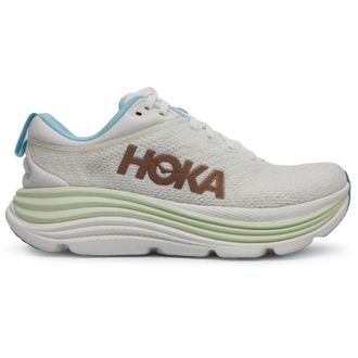 Hoka One One Hoka Gaviota 5 Textile Synthetic Womens Running Trainers - UK 5.5 - US 7 Women - EU 38 2/3 - Frost Rose Gold - Size:UK 5.5