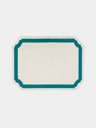 Los Encajeros Vega Embroidered Linen Placemats (Set of 4)