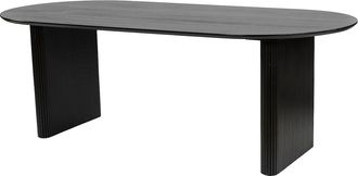 Vente-Unique Mesa de comedor para 8 personas de madera de mango - Negro - BALIMELA