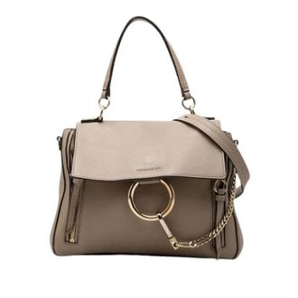 Chlo&eacute; Pre-owned Faye Day - Dames - Vintage Handtas - Beige - ONE Size - Leer - Vintage