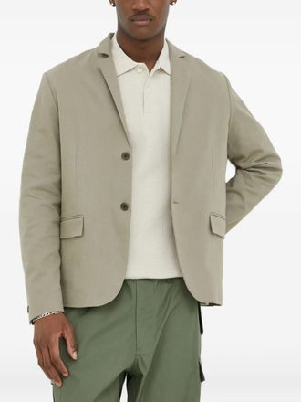 Sams&oslash;e & Sams&oslash;e buttoned notched-lapels blazer - men - Fabric - 44 - Neutrals