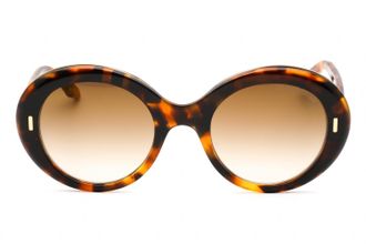 Cutler and Gross CG1327S Oval Tortoiseshell Sunglasses - Brown