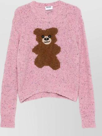 Moschino boucl&eacute; knit teddy bear sweater