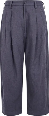 Ziggy Chen Wide-Leg Trousers Independence Gray