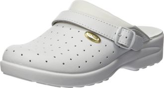 Scholl Unisex - Clog Racy -Medical Professional Clog - White - 10.5
