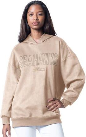G-III 4Her by Carl Banks Womens G-III 4Her by Carl Banks Cream Seattle Seahawks Best Hitter Oversized Tunic Pullover Hoodie at Nordstrom, Size Xx-Large