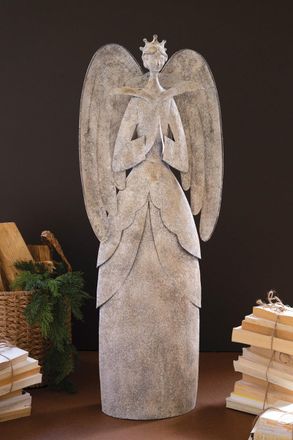 Kalalou Rustic Metal Christmas Angel
