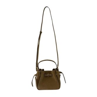 Tory Burch Romy Suede Pick Stitch Mini Bucket Bag - female - Tory Burch - Bucket Bags - Green - ONE SIZE - Bags