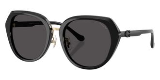 Coach Womens 55 mm Black Sunglasses