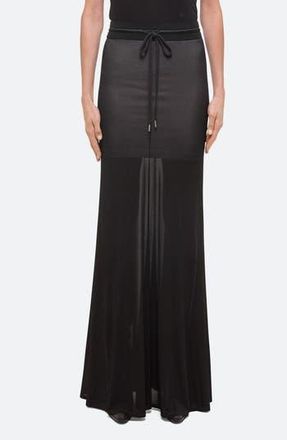 Helmut Lang Refine Jersey Maxi Skirt in Black - 001 at Nordstrom Rack, Size X-Large