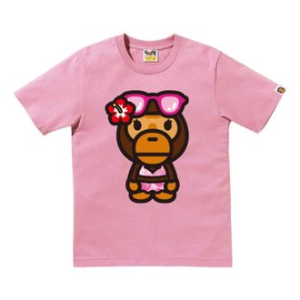 A Bathing Ape Big Baby Lisa Summer T-Shirt Pink 2M20-210-302-PNK