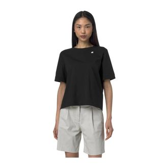 K-Way Donna, Top, Nero, L, new
