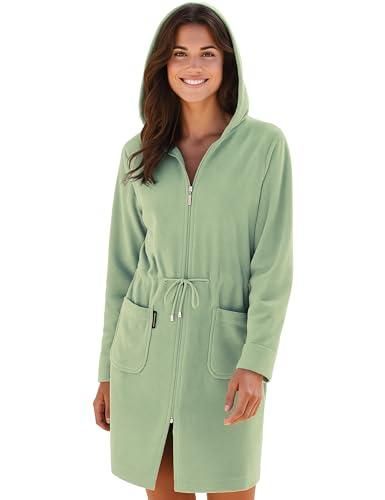 Morgenstern Peignoir de Bain Femme avec Fermeture éclair, Ceinture
