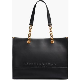 DKNY Merino Tote in Blk/gold at Nordstrom