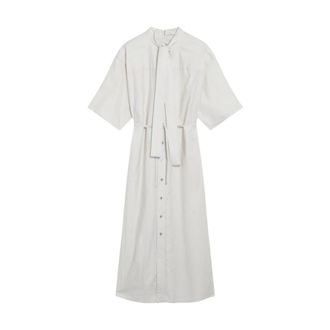 Christophe Lemaire Shirt Dresses, female, White, Size: S Reversible Tube Dress