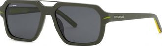 Plein Sport Mens SSP036 57 57NVNP Sunglasses - Brown - One Size