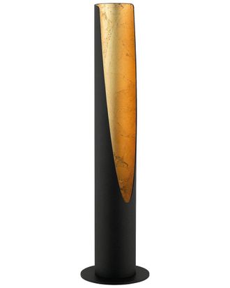 Eglo Eglo Barbotto 1 Light Table Lamp With Matte Black & Gold Finish