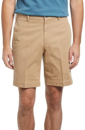 Berle Charleston Khakis Flat Front Chino Shorts in British Tan at Nordstrom, Size 32