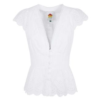 Farm Rio Farm Rio - Blouses - Dames - Blouses & Shirts - Wit - Maat: S