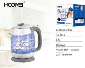 Trade Shop Trade Shop - Bollitore Elettrico 1.7 Litri 2200 Watt Hm-5550 Scalda Acqua Te Tisane
