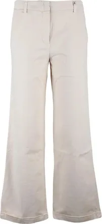 Myths Cropped Wide-Leg Trousers with Concealed Fastening and Clean Lines