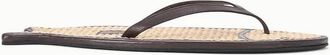 Staud Womens Fish Flop Sandals In Natural Espresso