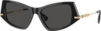 Burberry BE4408 300187 Womens Sunglasses Black Size 52