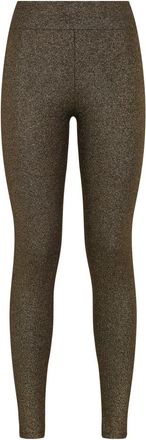 Plein Sport Broeken, Dames, Geel, L, Polyester, Jogging Leggings Glitter