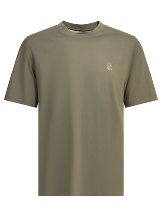 Brunello Cucinelli Brunello Cucinelli T-shirt met ronde hals en logo