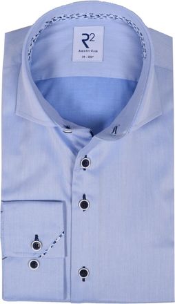 R2 Mens Cutaway Collar Blue - Size 17.75 inch