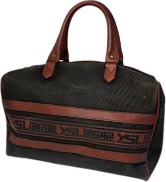 Saint Laurent Pre-owned Weekend Bags, female, Black, Size: ONE SIZE Pre-owned Leather handbags