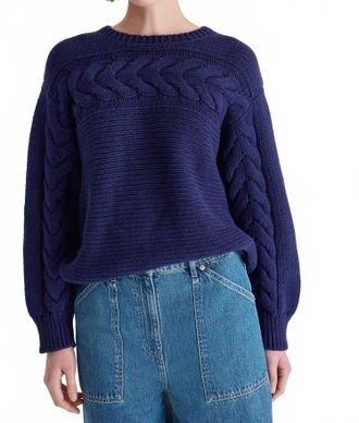 Merlette Serin Crewneck Sweater In Navy