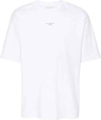 Dr&ocirc;le de Monsieur Le T-shirt Slogan Classique - Heren - T-shirts - Wit - L - Katoen - Tops