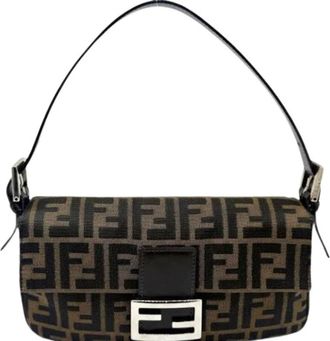 Fendi Pre-owned Shoulder Bags, female, Brown, Size: ONE SIZE Pre-owned Vintage Shoulder Bag