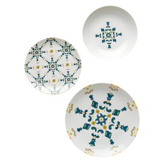 Guzzini Servicio De Cena De 6 Asientos Con Decoraci&oacute;n De Sorrento