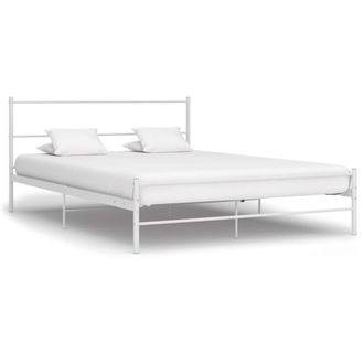 Berkfield Home Bed Frame White Metal 120x200 cm
