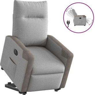 vidaXL Vidaxl - Sill&oacute;n El&eacute;ctrico Reclinable Elevable De Tela Gris Nube