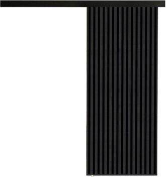 Mirjan24 Mobilier1 - Puerta Corredera Dover 202, Antracita + Negro