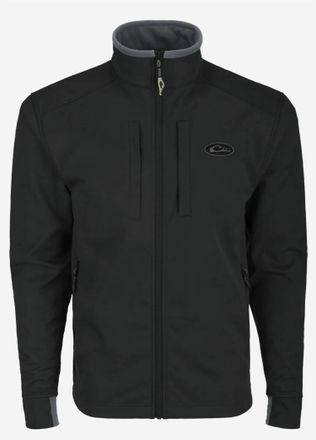 Drake Mens Windproof Soft Shell Jacket In Caviar Black