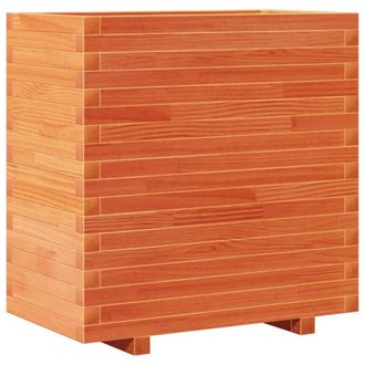 Berkfield Home Garden Planter Wax Brown 70x40x72 cm Solid Wood Pine | Size: 70 x 40 x 72 cm