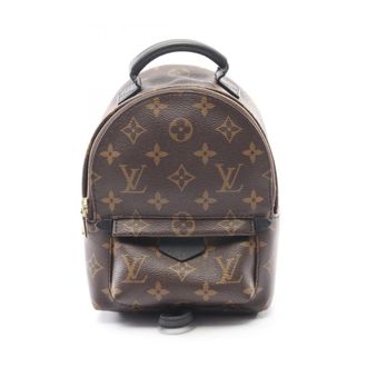 Louis Vuitton Black Brown Monogram Coated Canvas Leather Backpack (Pre-Owned)