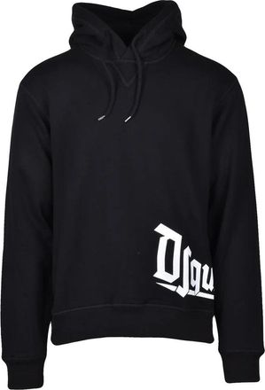 Dsquared2 Cotton Hoodie - Black Men