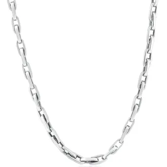 Pompeii3 Mens 14k Gold (49gram) or Platinum (92gram) 5mm Link Chain Necklace 20