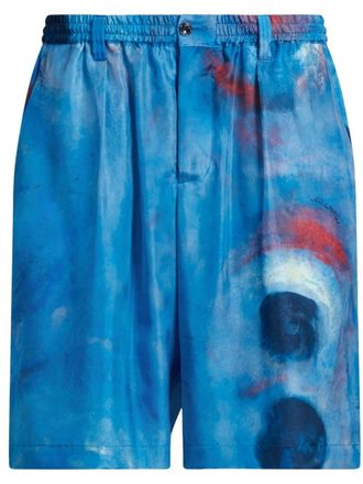 Marni Shorts con stampa - Blu